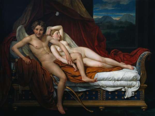 Cupid and Psyche 1817 by Jacques Louis David