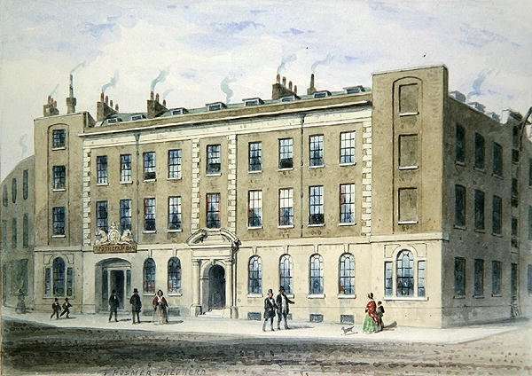 Apothecaries Lane, 1855 by Thomas Hosmer Shepherd