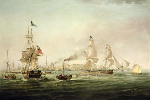 View of the Port of Hull with the Spartan