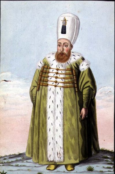 Mustapha I (1591-1639) Sultan 1617-18, 1622-23, from A Series of Portraits of the Emperors of Turkey, 1808