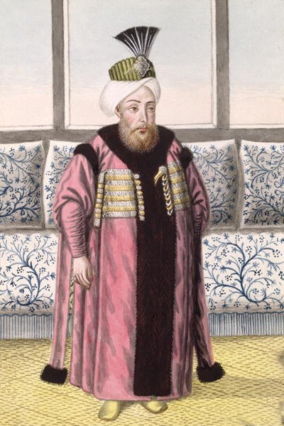 Mustapha II (1664-1703) Sultan 1695-1703, from A Series of Portraits of the Emperors of Turkey, 1808