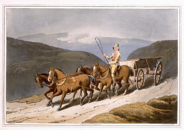 The East Riding or Wolds Wagon, engraved by Robert Havell the Elder, published 1814 by Robinson and Son, Leeds
