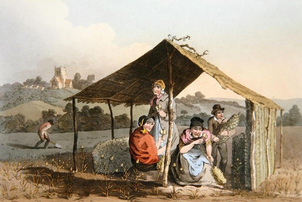 The Teazle Field, from Costume of Yorkshire engraved by Robert Havell (1769-1832) 1814