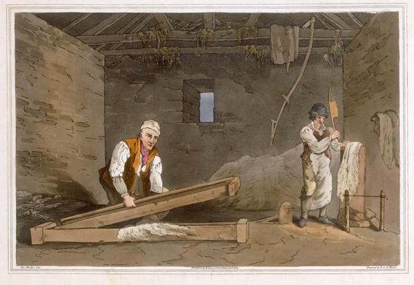 Line Swinglers engraved by Robert Havell the Elder, published 1814 by Robinson and Son, Leeds