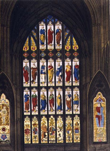 The West Windows, plate C from Westminster Abbey, engraved by J.R. Hamble (fl.1775-1825) pub. by Rudolph Ackermann (1764-1834) 1812
