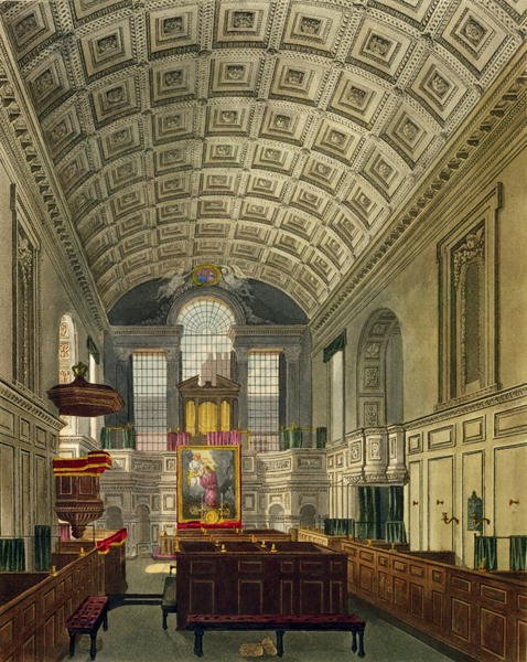 The German Chapel, St. James's Palace, from 'The History of the Royal Residences', engraved by Daniel Havell (1785-1826), by William Henry Pyne (1769-1843), 181