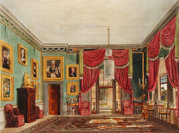 The Green Pavilion, Frogmore House, from The History of the Royal Residences, engraved by Daniel Havell (1785-1826), by William Henry Pyne (1769-1843), 1819