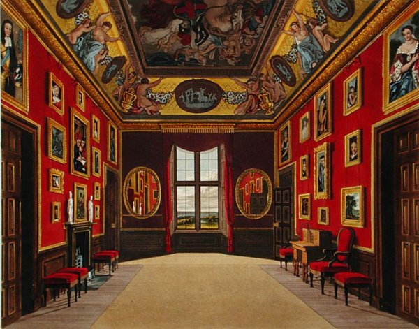 The Kings Closet, Windsor Castle, from Royal Residences, engraved by William James Bennett (1769-1844), published by William Henry Pyne (1769-1843), 1816