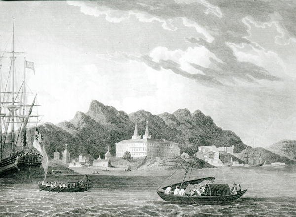 Harbour of Rio Janiero, with the Benedictine Monastery