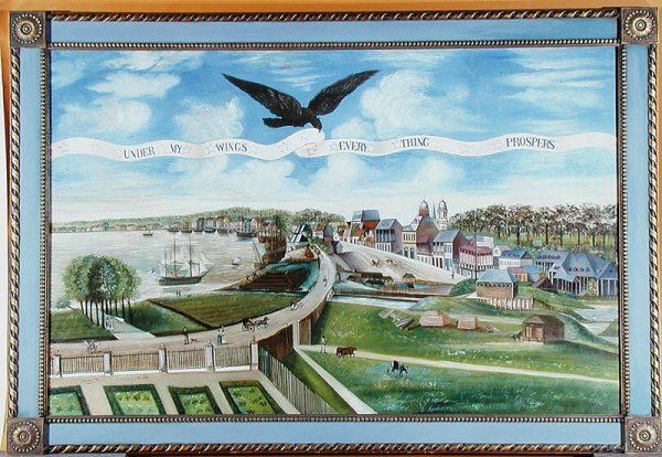 View of New Orleans from the Plantation of Marigny, 1803