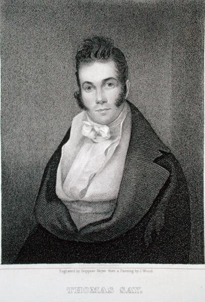 Thomas Say (1787-1834), engraved by Henry Hoppner Meyer (1787-1847)