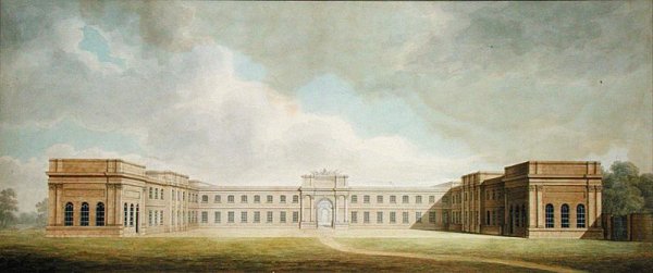 Perspective view of the Kitchen Court, 1815