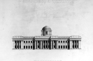 Elevation of Garden Front of a house, 1815