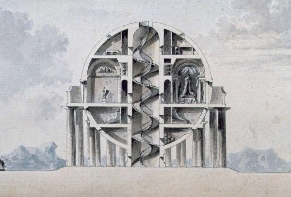 Design for a House for a Cosmopolite, 1783 2