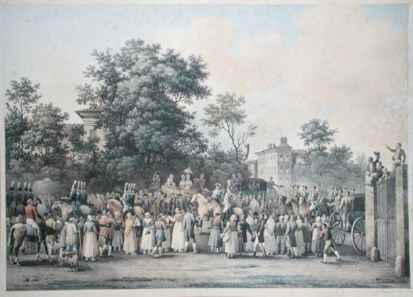 Louis-Antoine de France 1775-1844 Duc dAngouleme, at the Barriere de Vaugirard, 1814