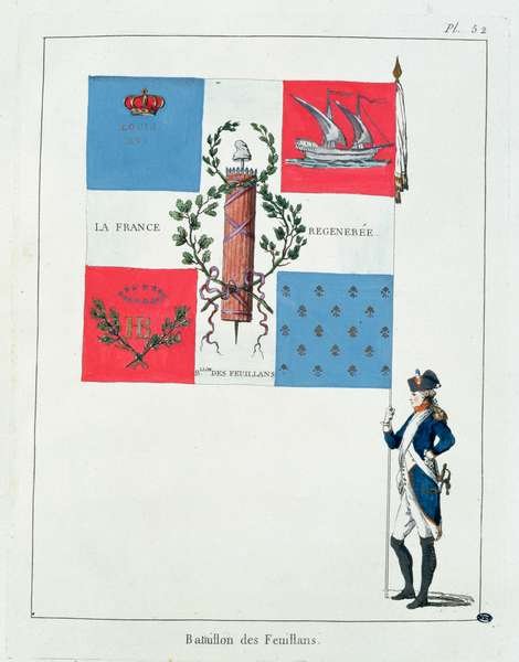 Flag of the Feillant Battalion, 1790