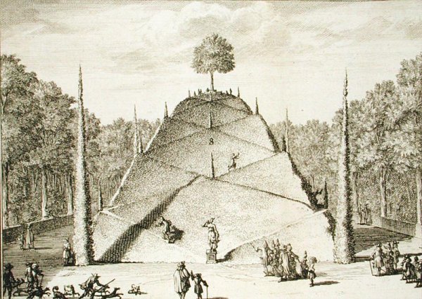 Artificial Mount Parnassus, engraved by Johannes Van den Aveele d.1727
