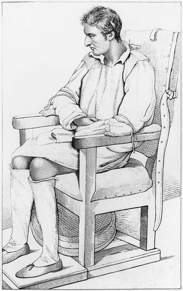 Dementia, illustration from Des Maladies Mentales considerees sous le rapport medical, hygienique et medico-legal by Etienne Esquirol 1772-1840 1838