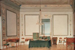Emperor Alexander I 1777-1825 in the Palace Office, 1820