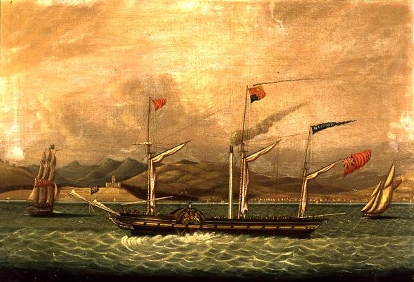 The Steam Packet Majestic Flying the Royal Standard