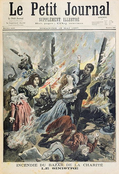 Fire at the Bazar de la Charite, 4th May 1897, from Le Petit Journal, 16th May 1897