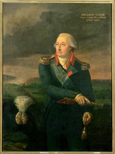 Louis-Joseph de Bourbon 1736-1818 8th Prince of Conde, 1802