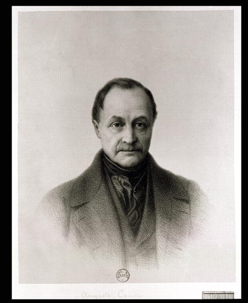 Portrait of Auguste Comte 1798-1857, French philosopher