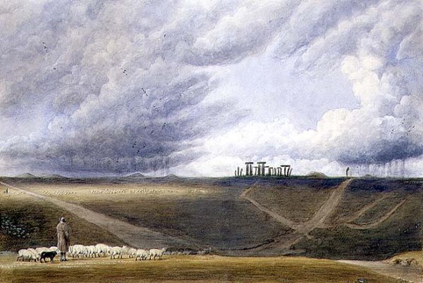 Sheep Grazing at Stonehenge