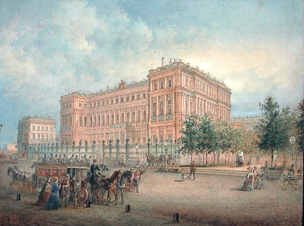 View of the Nikolayevsky Palace, St. Petersburg, 1868