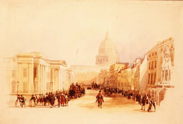 General Post Office and St. Martin le Grand, 1845