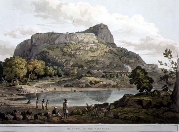 Riacotta in the Baramahal, plate XII, engraved by Daniel Havell 1785-1826 1809