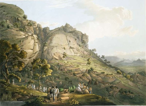 The Town of Abha in Abyssinia, engraved by J. Bluck fl.1791-1831 1809