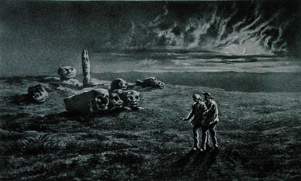 The Pierres Sottes, illustration for Legendes Rustiques by George Sand 1804-76 1858