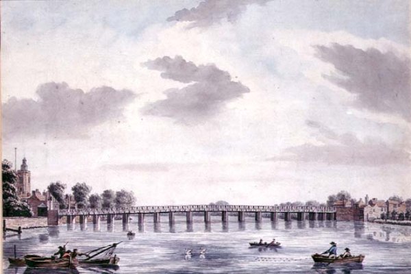 View of Old Battersea Bridge