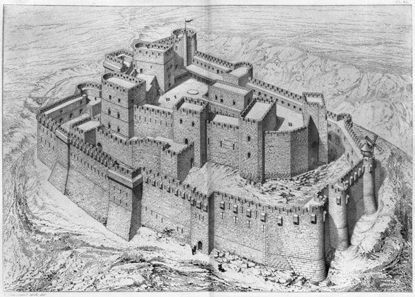 The Krak des Chevaliers, reconstruction
