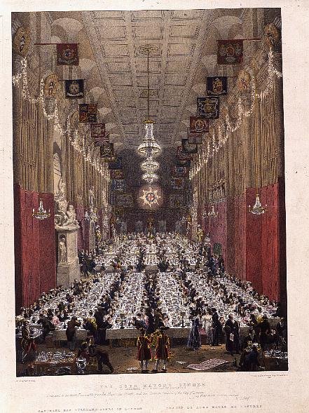 The Lord Mayors Dinner at the Guildhall, 9th November 1828