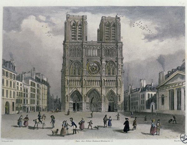 Notre-Dame cathedral, 1832