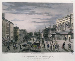 The Gymnase Dramatique theatre, Paris, 1832