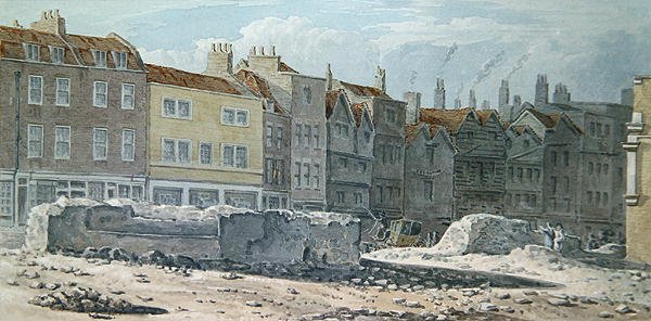 View of the Remains of Old London Wall, 1817
