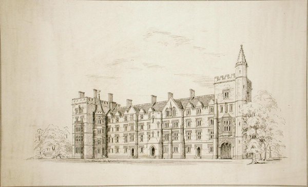 New College Oxford Proposed New Buildings, 1870-79