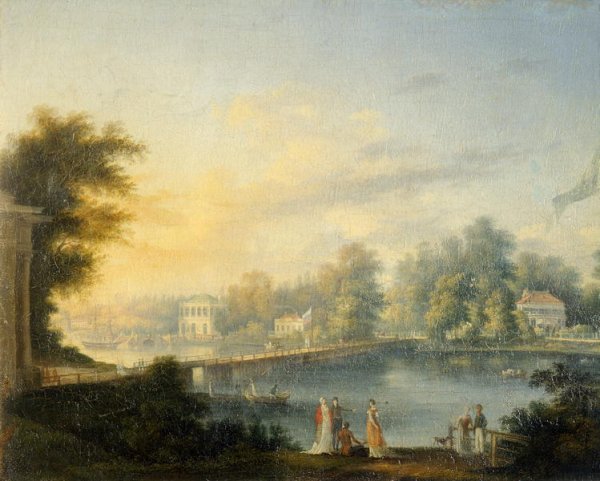 View of the Bolshaya Neva and the Stroganov Dacha, 1804