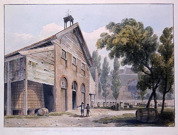 Messrs Beaufoys Distillery, formerly Cupers Gardens, 1809