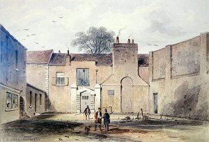 Entrance to Tothill Fields Prison, 1850