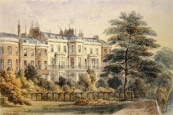 East front of Sir Robert Peels House in Privy Garden 1788-1850 1851