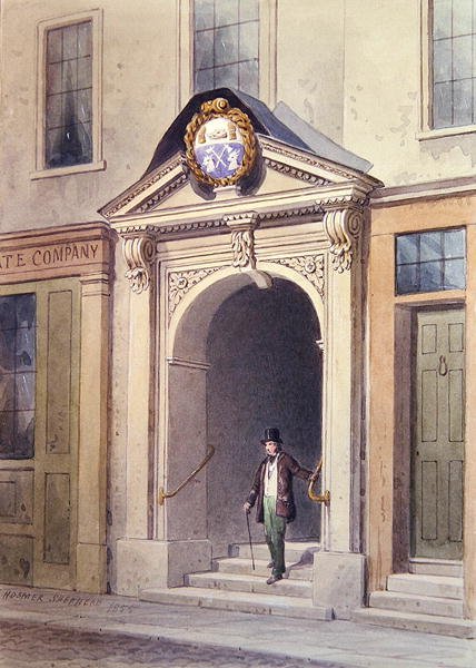The Entrance to Butchers Hall, 1855