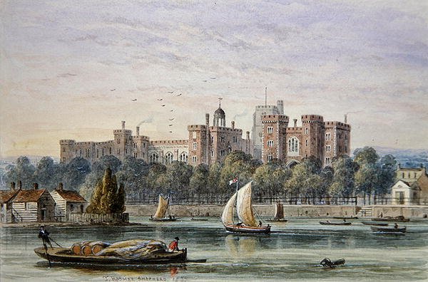 View of Lambeth Palace from the Thames, 1837