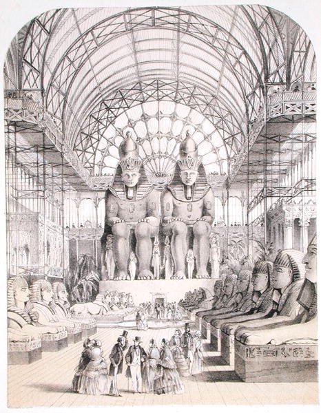 The Nubian Court at The Crystal Palace in Sydenham, c.1851-1855