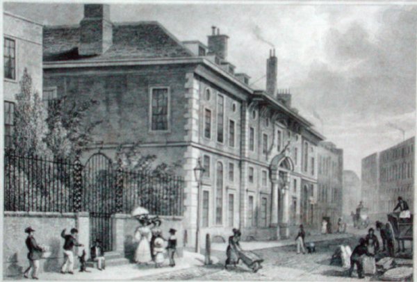 View of the Goldsmiths Hall from Foster Lane, c.1827