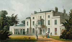 Wimbledon House, from Ackermanns Repository of Arts, published 1826