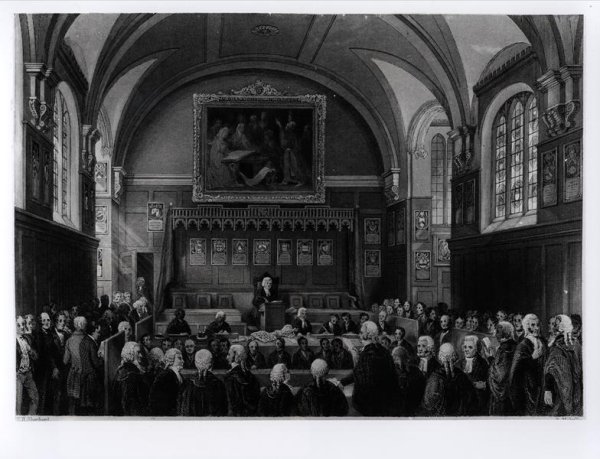Lincolns Inn Hall, engraved by H. Melville